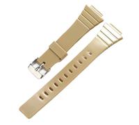 POYNMRE Bracelet de montre en résine compatible avec les montres sport CASIO W-215H W215H for hommes et femmes, 18 mm, accessoires(Khaki S)