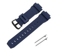 POYNMRE Bracelet de montre en silicone 16 mm compatible avec Casio G-Shock DW5600 DW6900 G5600 G5700 GW-M5610 GW-5000 GM5610 GWX5600(Blue black)