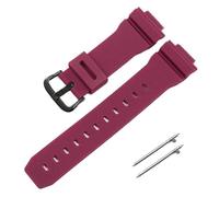 POYNMRE Bracelet de montre en silicone 16 mm compatible avec Casio G-Shock DW5600 DW6900 G5600 G5700 GW-M5610 GW-5000 GM5610 GWX5600(Red black)