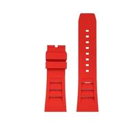 POYNMRE Bracelet de montre en silicone 26 mm compatible avec les modèles GeYa Edition Great Wall 8253G et 8251G, rouge noir, respirant, for le sport plein air(Red no buckle)