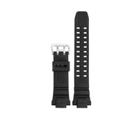 POYNMRE Bracelet de montre en silicone souple compatible avec le bracelet Casio G-SHOCK Aviation 5121 GW-3500B GW-3000B GW-2000 G-1200B G-1250B Bracelet de montre de sport for hommes(Black-silver buck