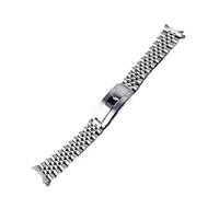 POYNMRE Bracelet de montre Rolamy Jubilee Hollow 20 mm avec fermoir déployant Oyster en acier inoxydable, compatible Casio MTP1302