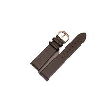 POYNMRE Bracelet de montre ultra fin en cuir véritable, compatible avec DW Rossini Longines, vache souple, for homme et femme, 12, 14, 15, 16, 18, 20 22 mm(Whitesteel butterfly,20mm)
