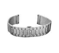 POYNMRE Bracelet en acier inoxydable à maille milanaise 22 mm/23 mm, compatible avec les bracelets Citizen JY8078, JY8037 et JY8031, for homme, de luxe(Silvery,22mm)