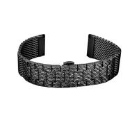 POYNMRE Bracelet en acier inoxydable à maille milanaise 22 mm/23 mm, compatible avec les bracelets Citizen JY8078, JY8037 et JY8031, for homme, de luxe(Svart,23mm)