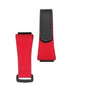 POYNMRE Bracelet en cuir, compatible avec les bracelets en nylon Richard Mille, RM50/53 for homme, tournevis 4 étoiles 5 étoiles, 25 mm(Red black)
