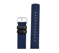 POYNMRE Compatible avec Casio PRG-600YB PRG-650 PRW-6600 GA2000 Bracelet de montre en nylon plus long 24 mm(Blue silver clasp)
