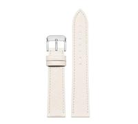 POYNMRE Compatible avec les montres Cartier Band London SOLO MUST Caleb Small Square Montre Homme Femme Bracelet en cuir de vachette Chaîne 14mm 16mm 18mm 20mm(Milkshake white-SR,14mm-width)