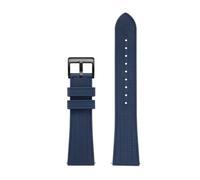 POYNMRE Compatible avec Omega Hippocampus 300 Bracelet de montre de rechange en caoutchouc fluoré Bracelet de montre doux et résistant Accessoire de chaîne de montre 20 mm(Dark blue-black,20mm)