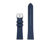 POYNMRE Compatible avec Omega Hippocampus 300 Bracelet de montre de rechange en caoutchouc fluoré Bracelet de montre doux et résistant Accessoire de chaîne de montre 20 mm(Dark blue-silver,20mm)