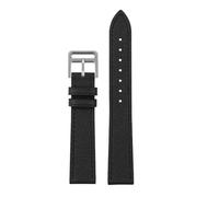 POYNMRE Genuine Leather Strap Of The Watch Is Suitable Compatible With Hermes 14mm 16mm 18mm Fashionable Comfortable Soft Cowhide Bracelet(Black Silver,16mm)