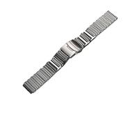 POYNMRE Nouveau bracelet de montre en caoutchouc compatible avec Citizen BJ8050 BJ8050-08E Bracelet de montre en silicone modifié Little/Small Monster en acier inoxydable(3114-silver)