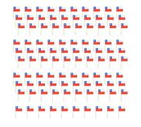 Poystng 100 pièces Cure-Dents en Papier en Bois coloré Drapeau National Pics à gâteaux décorations pour fête Sportive Desserts collations et Pied Cure-Dents Drapeau International