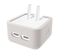 Poystng Étui de tête de Chargement en Silicone réutilisable, Coque de Protection pour Adaptateur de Port Double USB C 35W, étui d ' Adaptateur de de Voyage à Usage Domestique
