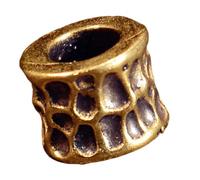 Poystng Perles d ' espacement en cuivre résistantes allergies, grand trou central, connecteurs de bijoux artisanaux pour et collier, perles d ' espacement rétro pour bracelets