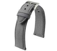 Poyuad Bracelet de montre en toile/nylon imperméable de 20 mm, 22 mm, 20 cm de longueur, bracelet de sport à dégagement rapide, conception double face