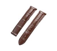 Poyuad Bracelet en cuir de 19 à 22 mm de large, fermoir pliable, cuir imperméable, bracelet élégant et décontracté, accessoires de rechange,19 mm