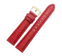 Poyuad Bracelet en cuir pour homme, largeur 12-22 mm, motif alligator, design texturé élégant, aspect raffiné,Rouge,22 mm