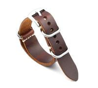 Poyuad Bracelet en cuir unisexe de 20 mm, 22 mm, 24 mm, longueur 29 cm, style rétro, marron café, accessoire universel remplaçable,24 mm