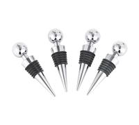 Poyuad Lot de 4 Bouchons de Conservation en Caoutchouc réutilisables pour Le vin, Parfaits pour Les Bars et Autres établissements. Préservez la fraîcheur de Votre Champagne.,2 x 9 cm