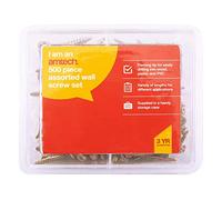 Pozi S5037 Lot de 500 vis à bois assorties de longueurs et de tailles assorties Pointe de perçage pour une insertion facile, parfait pour le bricolage, le travail du bois, etc