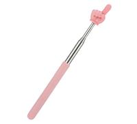PP, acier inoxydable 204, bâton guide de lecture pour enfants couleur macaron avec longueur réglable, adapté pour l'enseignement en classe, les spectacles, les démonstrations et autres occasions (rose