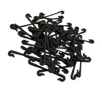 PP Attaches Souples Pièces 50 Plantes pour Grimpantes, Noir et Compactes | Tiges et Stolons, Usage Serrage et Culture Maraîchère, Design Pratique, Faciles à Plier