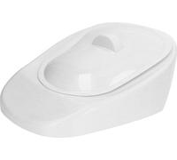PP Bedpan Ménage portable plus âgé poêle de lit de patient avec poignée de couvercle pour femme enceinte Blanc