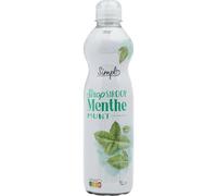 PP BLANC - Sirop Menthe, Saveur Menthe Fraîche 1L - Lot De 4