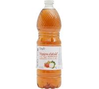 PP BLANC - Vinaigre d'Alcool 6% Coloré, Saveur Authentique, Bouteille 1L - Lot de 4