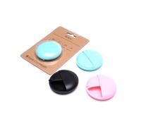 Pp Boîte à Pilules Format Poche Ronde Rose, de Voyage | Camping et Pêche, Fermeture Rotative, Étiquette D’information Personnelle, Rangement Soigné du Paquet