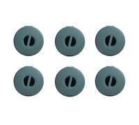 PP Organiseur de Câbles Rotatif Boîte Ronde Bleue, 6 Pièces | Léger et Portable, Enroulement Circulaire, Protège le Cordon, pour Bureau et Transport Quotidien