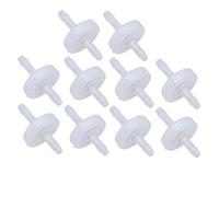 PP Plastic Check Valves 10PCS | Oxidation & Enduring Diaphragm | Single Way Water Stop Valve for Fish Environments/Healthcare Tools/Food Industry | Barb Fitting (3mm translucent)