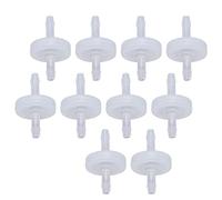 PP Plastic Check Valves 10PCS | Oxidation & Enduring Diaphragm | Single Way Water Stop Valve for Fish Environments/Healthcare Tools/Food Industry | Barb Fitting (7.9mm translucent)