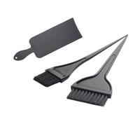 PP Tableau de Teinture Capillaire 3 Pièces Noir | Kit D’application, Prise en Main Confortable, Répartition Uniforme, pour Séparation et Usage DIY