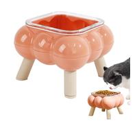 PP und G?as Futternapf Katze - Katzennapf Erhöht, Antirutsch ErhöH?er Katzenfutternapf | Kippfester Einzelnapf, hohe Nackenstütze, Blasenglas-Design, ideal für Futter & Wasser, Innen- und Außenbereich