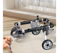 PP-Vic Aide À La Mobilité pour L'éducation des Chiens Handicapés, Véhicule Mobile De Rééducation pour Animaux De Compagnie avec Boîte De Protection, Fauteuil Roulant Réglable pour Chien,S