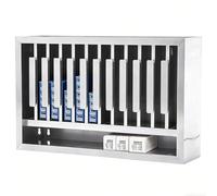 PP-Vic Armoire De Rangement Professionnelle De Luxe Pour Teintures Capillaires, Grande Unité De Rangement Murale En Acier Inoxydable Pour Crème Colorante, Salons De Beauté Et Les Spas