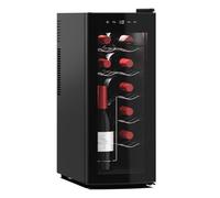 PP-Vic Cave À Vin Et Armoire À Vin À Température Constante, Mini Petit Réfrigérateur En Métal À 6 Couches, Autonome Peut Stocker Du Vin Et Des Verres À Vin, Convient Au Vin Rouge, Au Champagne