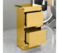 PP-Vic Chariot De Rangement En Acier Inoxydable Pour Salon De Coiffure, Meuble De Rangement En Métal Avec 2 Tiroirs Et 3 Porte-Outils, Organiseur Pour Produits Cosmétiques Et De Beauté.,Métallique