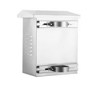 PP-Vic Coffret Électrique En Acier Inoxydable,Boîte De Jonction Électrique Murale Extérieure,Double Pente Avec Plaque De Montage, Boîtier De Commande D'équipement Électrique IP67,H50*l40*w20cm