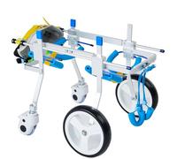 PP-Vic Fauteuil Roulant De Rééducation pour Chien Léger Et Portable, Aide À La Mobilité des Pattes Arrière du Chien, Fauteuil Roulant D'aide À La Mobilité pour Chien À Support Complet,S