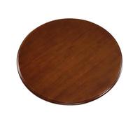 PP-Vic Plateau Tournant En Bois Massif Rotatif À 360°,Plateau De Table Rond Et Épais,Style Rustique Adapté À La Table De Cuisine,À La Nourriture Partagée,L'intérieur L'extérieur,B 110cm/43in