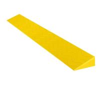 PP-Vic Rampe De Seuil De Fauteuil Roulant Avec Surface Non Glissée, Rampe D'entrée En Fauteuil Roulant, Rampe De Bordure De Salle De Bain, Rampe De Fauteuil Roulant À La Maison,Yellow w8×h2cm