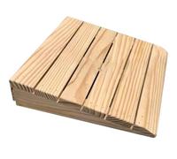 PP-Vic Rampe De Seuil De Fauteuil Roulant, Rampe Handicapée En Bois, Rampe De Transition D'entrée, Rampe De Fauteuil Roulant De Pas, Aide À Accès Sans Barrière Idéal,30.8×30×13cm