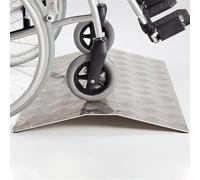 PP-Vic Rampe En Fauteuil Roulant En Fer, Rampe De Transition De Seuil De Pas De La Maison, Rampe De Pont Incurvée, Coussin De Transition D'entrée Non Glissant Âgée, Peut Supporter 300 Kg,Db10