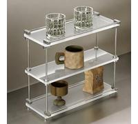 PP-Vic Support À Tasses De Comptoir À Plusieurs Niveaux, Organisateur De Station De Café, Présentoir Vertical Pour Tasses À Thé, Pratique Pour Le Stockage Et L'affichage,L'organisation,3layer/white