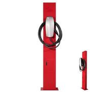 PP-Vic Support De Base Universel Pour Chargeur De Véhicule Électrique,Pile De Charge Fixe Pour Véhicules À Énergie Nouvelle,Support De Gestion Des Câbles De Véhicule Intérieur Et Extérieur,Rouge