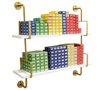 PP-Vic Support De Rangement Flottant Pour Teintures Capillaires, Un Élégant Présentoir De Salon En Métal De Style Ouvert Et Une Étagère De Rangement Murale Pour Salons De Beauté,2nd 80cm