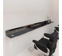 PP-Vic Support De Rangement Pour Sèche-Cheveux D'art Moderne, Organisateur D'outils De Salon Mural, Étagère Flottante Pour Salons De Coiffure, Salons De Beauté Et Spas,Noir